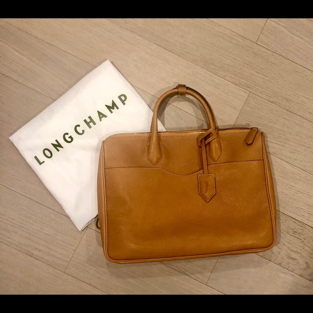 Longchamp Ulysse tan document holder